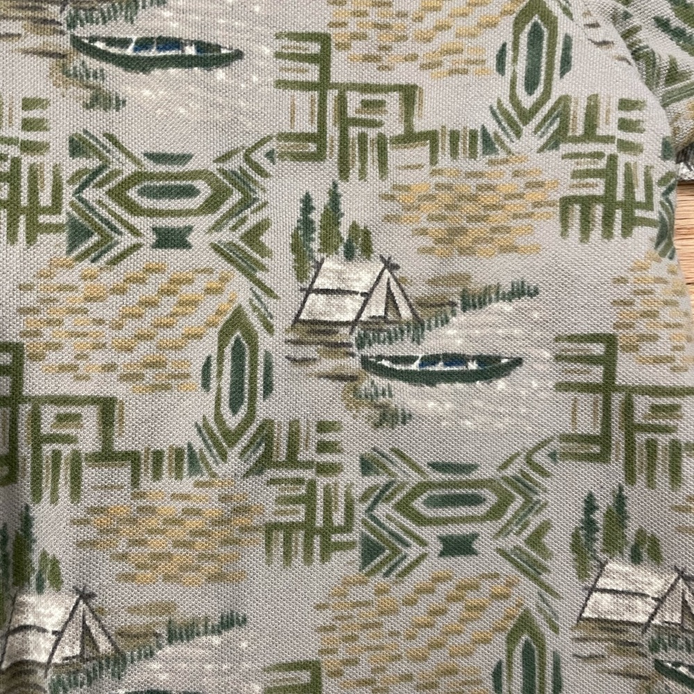 WOOLRICH Cotton Camping Theme Polo Shirt - Picture 6 of 12